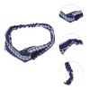 Unique Bargains Women's Fashion Love Sea Pattern Cross Elastic Hairband 1 Pc - 2 of 4