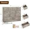 12 Drawer Dresser with Power Outlet, 61" Wood Storage Chest for Bedroom, Living Room, Hallway – Large Capacity Organizer - 2 of 4