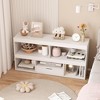 oy Storage Organizer 5 Cubes Kids Bookshelf with Drawer Wooden Storage Cabinet Playhouse Shelves Cabinet - 4 of 4