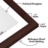 Americanflat 28x40 Picture Frame with Polished Plexiglass, Use as 24x36 Frame with Mat or 28x40 Frame Without Mat, Hudson Collection, Mahogany - 3 of 4