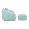 NicBex Giant Bean Bag Chair with Footstool,Faux Fur Shell-Shaped Floor Sofa,Bean Bags for Adults and Kids,Comfy Chair for Living Room & Bedroom - 2 of 4