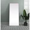 Elegant Lighting Metal Frame Rectangle Full Length Mirror 30x72 Inch in Silver - 2 of 4