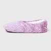 Women's Faux Fur Cozy Pull-On Slipper Socks with Grippers - Auden™ - 2 of 4