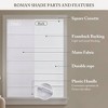 Dsvimoy Curtain Panel Galen Matte Fabric Cordless Roman Blind for Elegant Home Spaces, White, 4.29"*9.25"*8.07" - 3 of 4