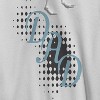 Rerun Island Men's Dad Halftone Long Sleeve Graphic Cotton Sweatshirt Hoodie - White XXL - 2 of 3