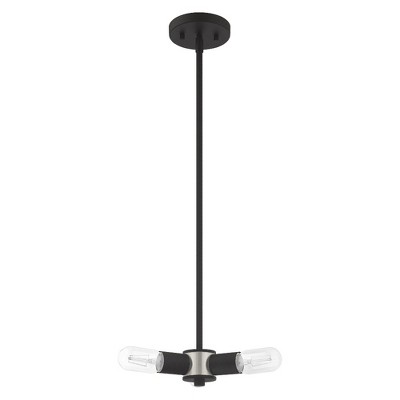 Black Crystal Mini 3-Light Candle Chandelier