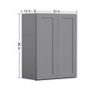 LOVMOR Wall-Mounted Bathroom Cabinet, Bathroom Cabinet Wall Mounted with Adjustable Shelves & Soft-Close Door - 3 of 4