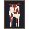 Kate & Laurel All Things Decor 18"x24" Sylvie Farm Cow Framed Canvas by Hannah Beisang Brown - 2 of 4