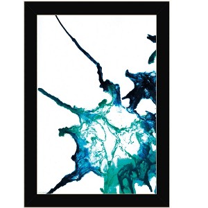 HomeRoots Ocean Living Black Framed Print Wall Art - 1 of 4