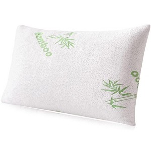 Home Mart Goods Queen Size Soft Plush Bamboo Memory Foam Support Pillow - 1 of 4