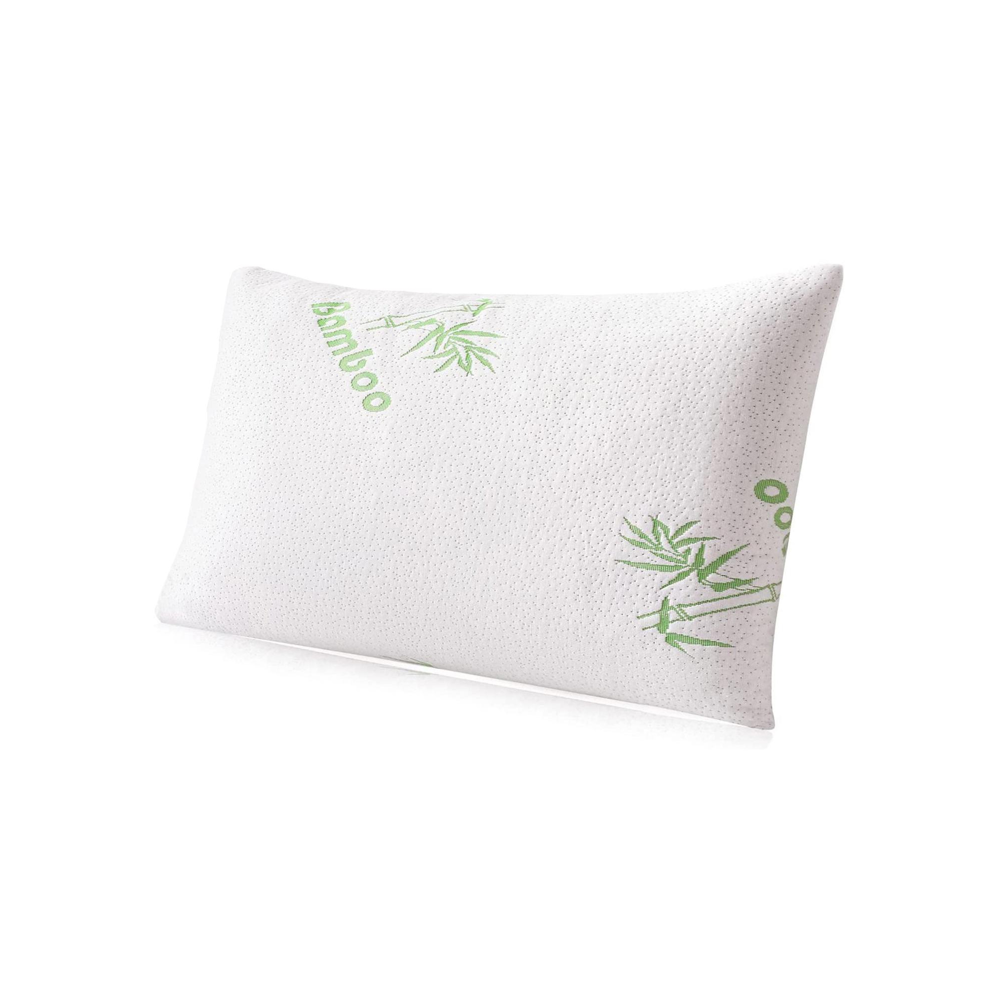 Home Mart Goods Queen Size Soft Plush Bamboo Memory Foam Support Pillow