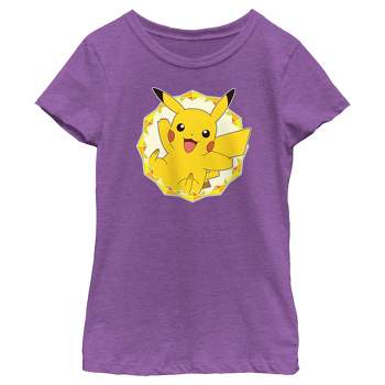 Girl's Pokemon Pikachu Circle T-Shirt
