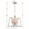 Crystorama Lighting Sylvan 4 - Light Chandelier in  Polished Nickel - 3 of 4