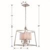 Crystorama Lighting Sylvan 4 - Light Chandelier in  Polished Nickel - image 3 of 4