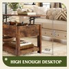 Coffee Table, 39" Lift Top Coffee Table with Hidden Compartment and Storage Shelf - 4 of 4