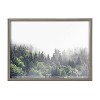 Kate & Laurel All Things Decor 18" x 24" Blake Lush Green Forest on a Foggy Day Framed Printed Glass - 2 of 4