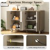 YOOCOZZ 4-Door Buffet Cabinet with Unique Arc Handles - 3 of 4