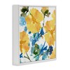 Stupell Industries Yellow & Blue Hibiscus Black Framed Giclee Art - 3 of 4