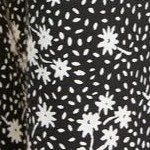 black white ditsy floral