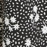 black white ditsy floral
