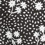 black white ditsy floral