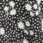 black white ditsy floral