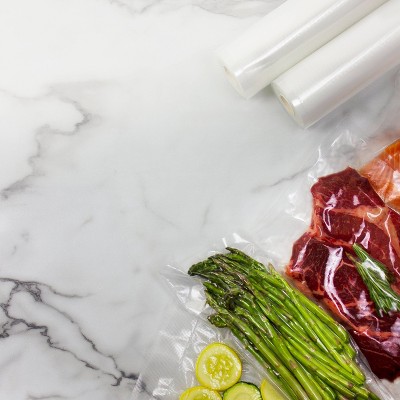 Clear BPA-Free Polyethylene Vacuum Sealer Rolls, 8" x 20', 2-Pack