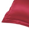 PiccoCasa Satin Silky Oxford Machine Washable Envelope Closure Euro Sham Pillowcases 2 Pcs - 3 of 4