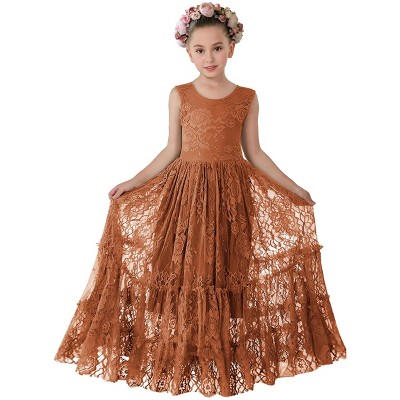 2Bunnies Rose All-Lace Zip Back Flower Girl Dress