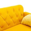 NicBex 55.1 Inch Loveseat,Modern Velvet Fabric Loveseat Sofa with Gold Metal Legs,2-Seater Small Couch for Living Room,Apartment - 4 of 4