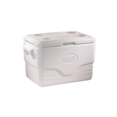 white coleman cooler