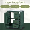 Whisen 30" Bathroom Vanity with Sink, One Package, Black Bathroom Cabinet with Drawers - 4 of 4