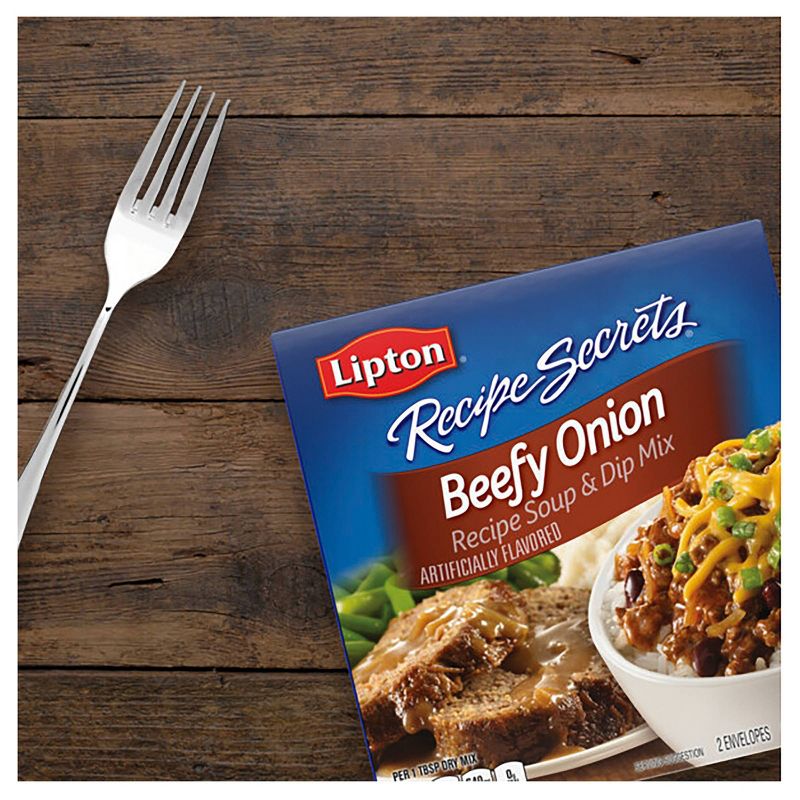 Lipton Recipe Secrets Beefy Onion Soup &#38; Dip Mix - 2.2oz/2pk, 5 of 9