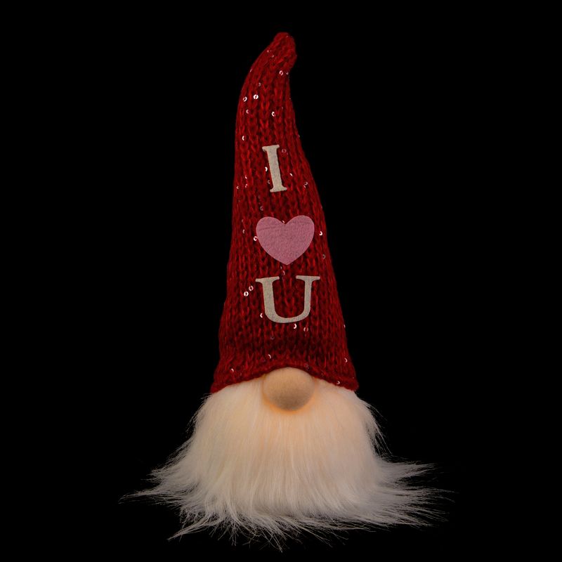 Northlight LED Lighted "I Heart U" Valentine's Day Gnome - 11.5", 1 of 8