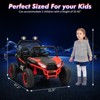 24V Ride on Car with Remote Control, 2 Seater LED Lights, Bluetooth, Treaded Tires, Electric Vehicles for Boys Girls - 4 of 4