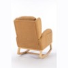 PAGED Modern Rocking Chair, Nursery Accent Chair with High Backrest, Teddy Fabric Reading Chair for Bedroom, Living Room Furniture - 2 of 4