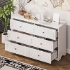 NicBex 6 Drawers Elegant Design Wooden Dresser,Double Chest of Drawers with Metal Handles for Dining Room,Living Room,Entryway,Hallway - 2 of 4