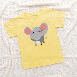 The Juniper Shop Elephant Colorful Toddler Short Sleeve Tee - 1 of 2