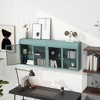 Sapphtopaz 27.5" Wall Mounted Storage Cabinet with Doors,Bathroom Wall Cabinet with Shelves,Floating Cabinet for Bathroom,Kitchen - 2 of 4