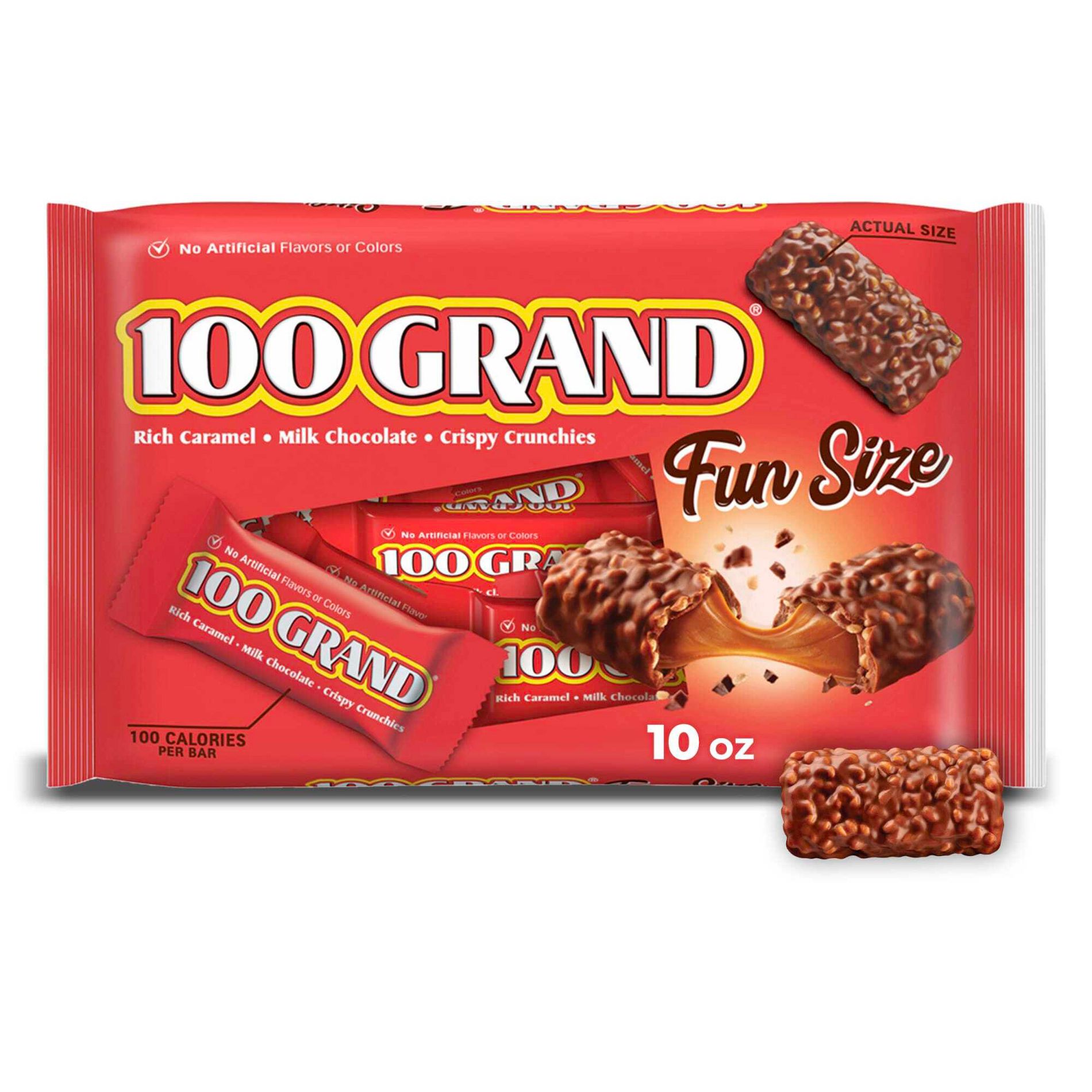 100 Grand Fun Size Chocolate Candy - 10oz