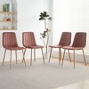 NicBex 2pc Dining Chair Modern Upholstered Velvet Side Chair with Wood Legs for Kitchen & Dining Room - 4 of 4
