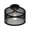 Livex Lighting Industro 1 - Light Semi-Flush Mount in  Black/Brushed Nickel - 4 of 4
