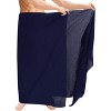 LA LEELA Men's Casual Vacation Pareo Sarong Wrap One Size Cobalt Solid - 4 of 4