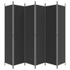 vidaXL 6-Panel Room Divider Black 118.1"x86.6" Fabric - 4 of 4