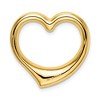 Black Bow Jewelry 14k Yellow Gold Cut Out Heart Slide, 24mm - 3 of 4
