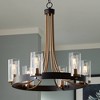 Stiffel Ferrers Dark Bronze Gold Chandelier 26" Wide Clear Glass Shade 6-Light Fixture for Dining Room House Foyer Kitchen Island Entryway Bedroom - 2 of 4