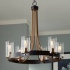 Stiffel Ferrers Dark Bronze Gold Chandelier 26" Wide Clear Glass Shade 6-Light Fixture for Dining Room House Foyer Kitchen Island Entryway Bedroom - image 2 of 4