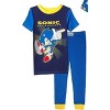 Sonic The Hedgehog Little/Big Boy's 4-Piece Cotton Pajama Set - 2 of 3