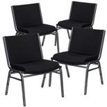 Flash Furniture 4 Pack HERCULES Series Big & Tall 1000 lb. Rated Fabric Stack Chair