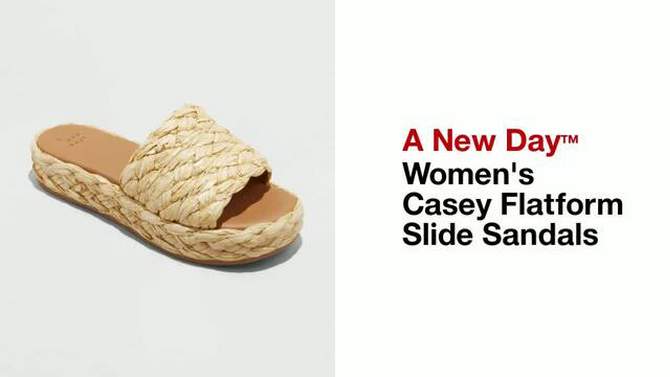 Women&#39;s Casey Flatform Slide Sandals - A New Day&#8482;, 2 of 6, play video